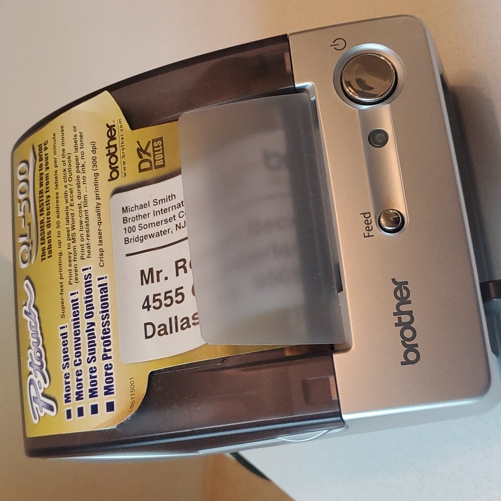 Brother ptouch ql-500 label maker.